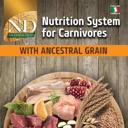 Farmina N&amp;d Ancestral Grain Adult Mini mit Huhn und Granatapfel – Alleinfuttermittel für Hunde, 800 g