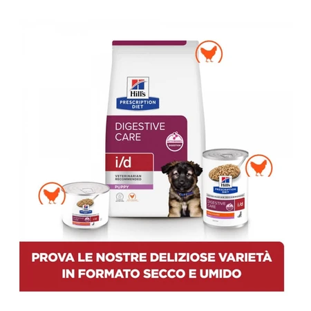 Hill's Prescription Diet i/d Puppy Poulet - Aliment diététique complet pour chiots souffrant de troubles digestifs, 360 g