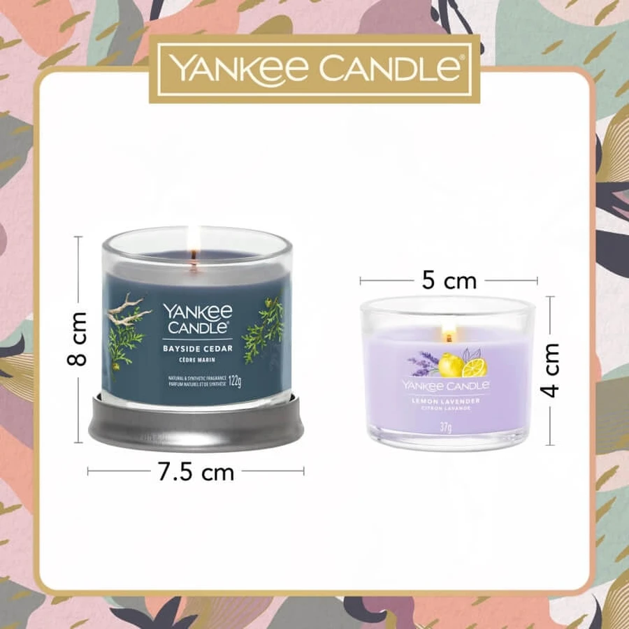Set de regalo de Yankee Candle con 1 vaso pequeño y 3 velas mini