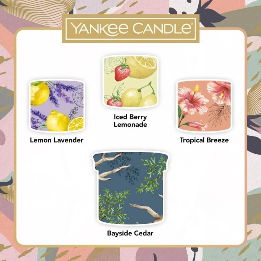 Set de regalo de Yankee Candle con 1 vaso pequeño y 3 velas mini