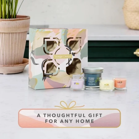 Set de regalo de Yankee Candle con 1 vaso pequeño y 3 velas mini