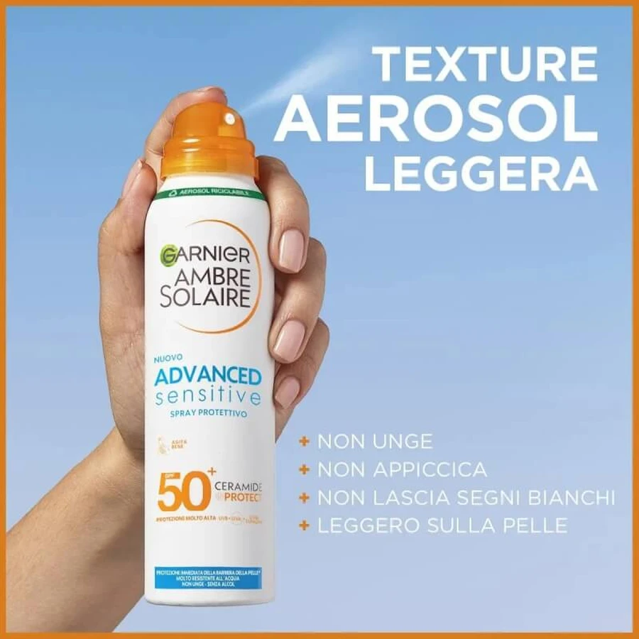 Garnier Ambre Solaire Advanced Sensitive SPF 50+ - Zonnebrandspray 150 ml