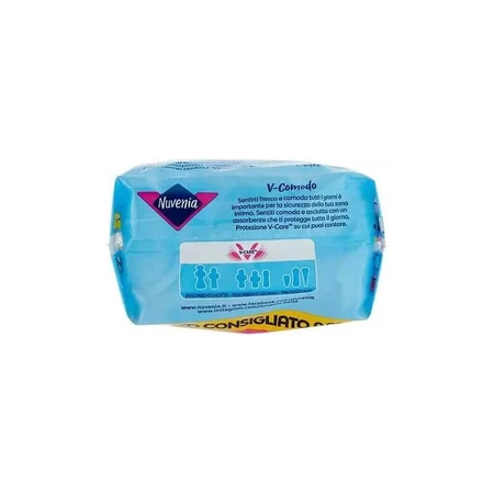Nuvenia Classic Thin - 12 serviettes hygiéniques profilées de taille standard