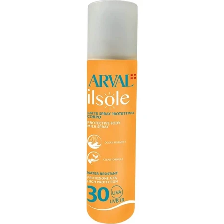 Arval crema solare 30 spf spray latte corpo ilsole protezione alta 200 ml