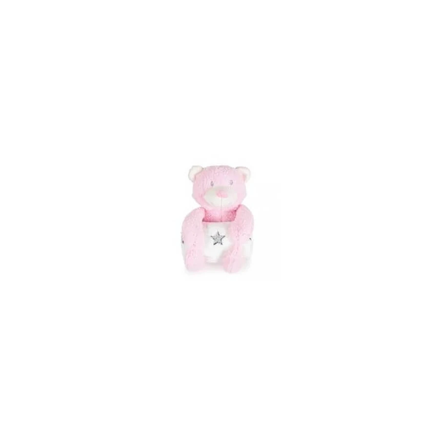 Känguru-Geschenkset – Decke und 23 cm großer rosa Teddybär