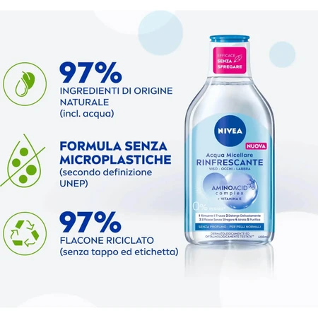 Nivea Moisturizing Micellar Water for Normal Skin, 400 ml