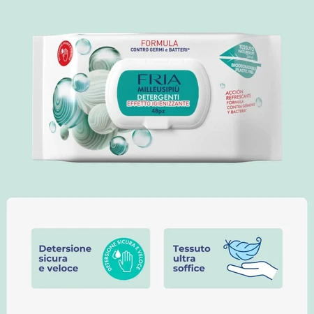 Fria Milleusipiù - 48 antibacteriële reinigingsdoekjes