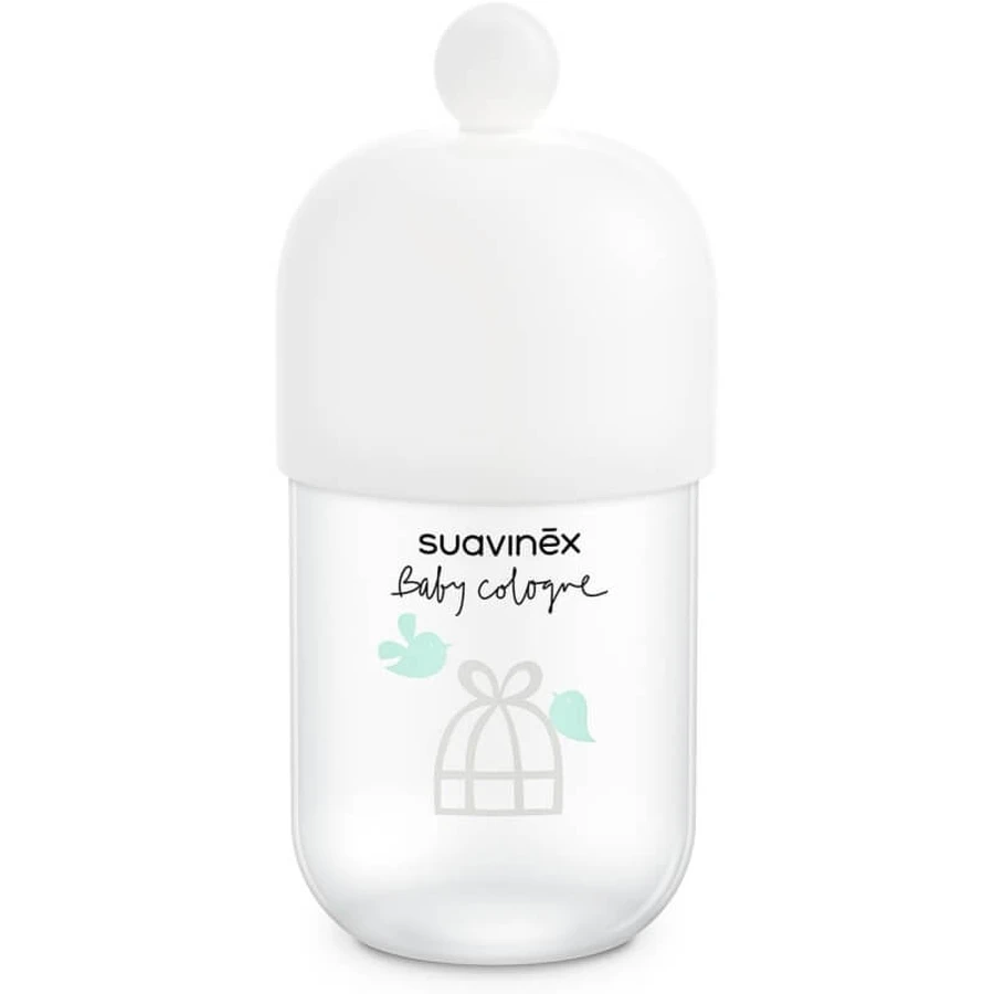 Set de regalo de colonia para bebés Suavinex: colonia para bebés de 100 ml + formato de viaje de 50 ml + peluche para bebés