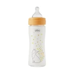 Chicco Perfect Easy – Anti-Kolik-Glasflasche mit Physio-Silikonsauger, ab 0 Monaten, langsamer Durchfluss, 240 ml