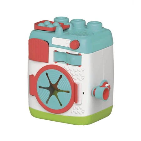 Clementoni Soft Clemmy: Mijn eerste wasmachine – Zintuiglijk speelgoed met 5 zachte blokjes