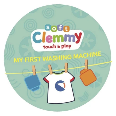 Clementoni Soft Clemmy: Mijn eerste wasmachine – Zintuiglijk speelgoed met 5 zachte blokjes