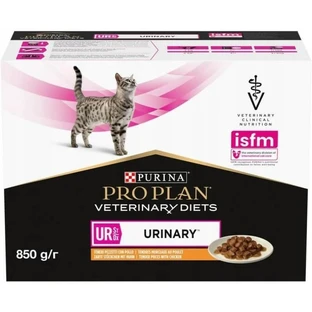 Purina Pro Plan Diet Ur Chicken - Complete Dietary Food for Adult Cats with Struvite Stones, 850 g