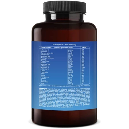 Multivitalis 60 comprimés - complément alimentaire à base de vitamines et de minéraux