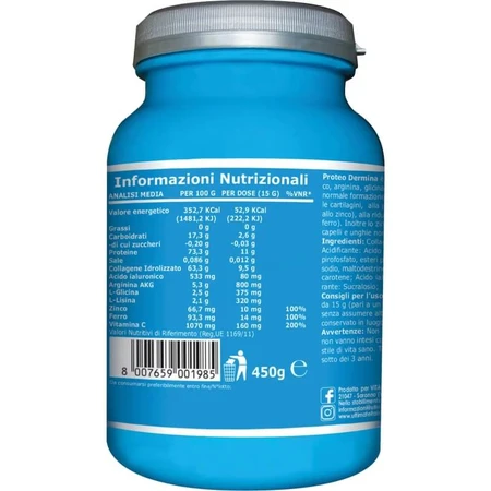 Ultimate Italia Proteo Dermina 450 g – supliment alimentar pentru piele și cartilaje