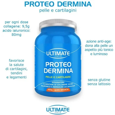Ultimate Italia Proteo Dermina 450 g – supliment alimentar pentru piele și cartilaje