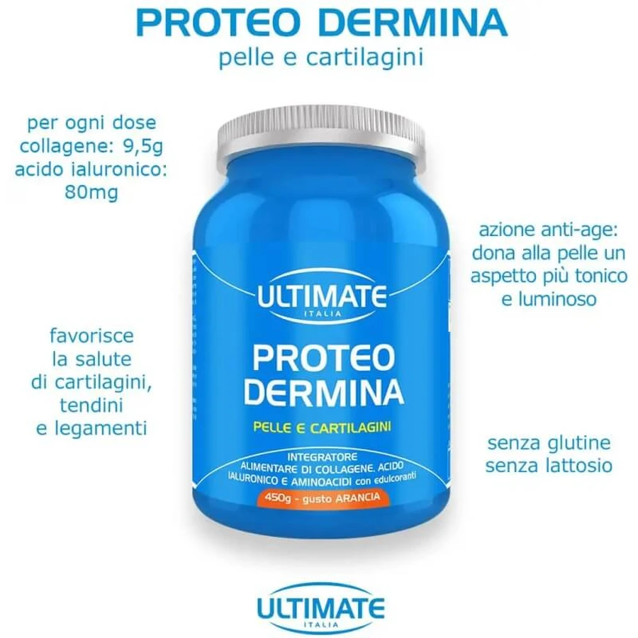 Ultimate Italia Proteo Dermina 450 g – supliment alimentar pentru piele și cartilaje