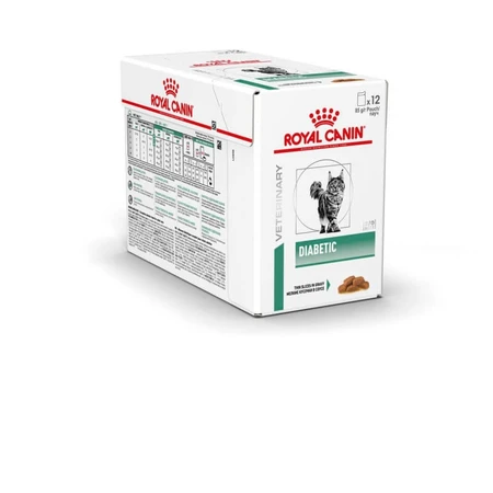 Royal Canin Diabetic - Alimento dietético para gatos diabéticos, 12 x 85 g