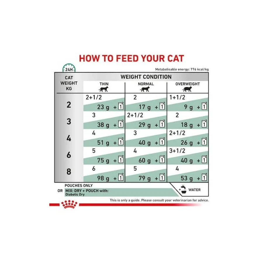 Royal Canin Diabetic - Alimento dietético para gatos diabéticos, 12 x 85 g