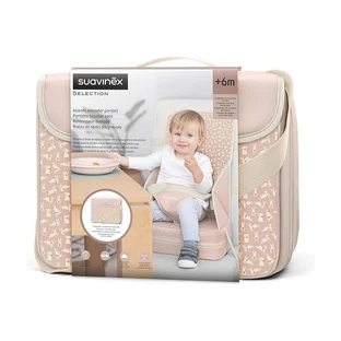 Suavinex Wonder - Asiento elevador portátil y plegable para niños de 6 a 36 meses, rosa