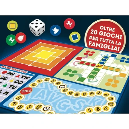 Lisciani Playroom Game Set — over 20 games and 12 board games for children ages 6 and up