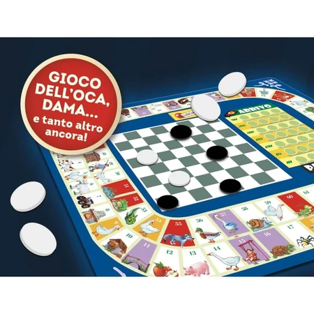 Lisciani Playroom Game Set — over 20 games and 12 board games for children ages 6 and up