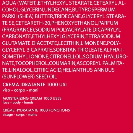 Pupa All-in-One - Hydraterende crème voor gezicht, lichaam en handen, goed voor 1000 keer gebruik, 350 ml