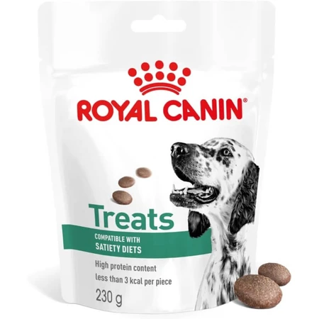 Royal Canin Treats Satiety Diets - Snacks dietéticos para perros destinados al control del peso y la saciedad, 230 g