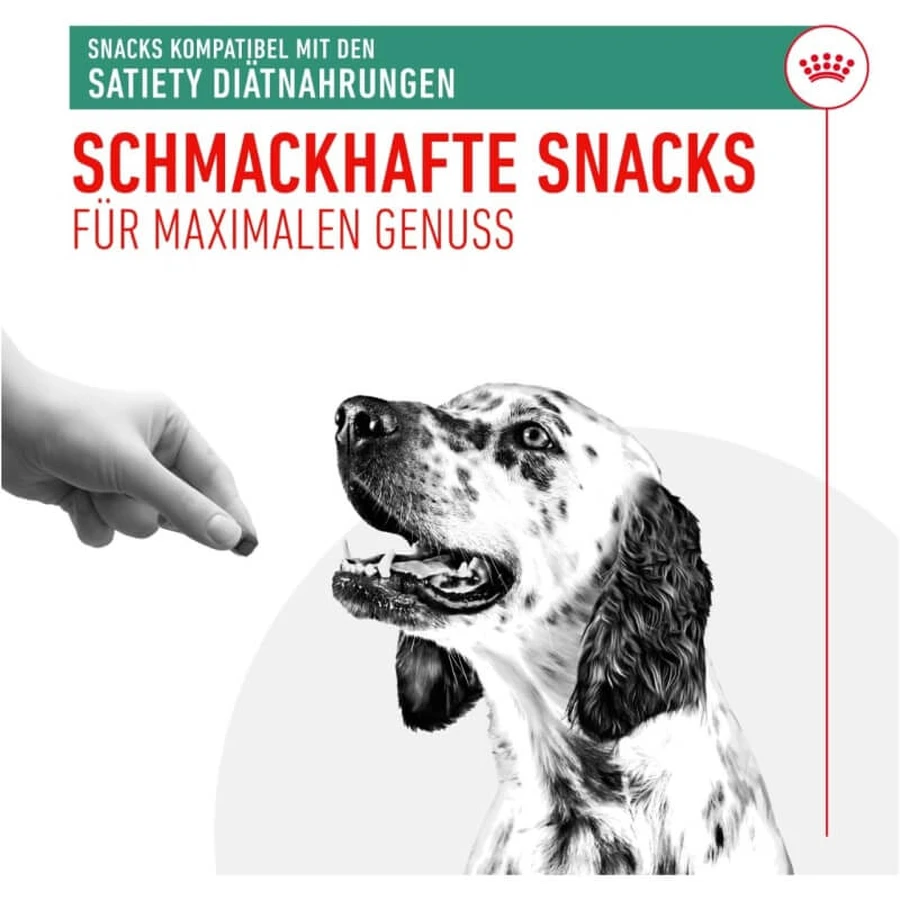 Royal Canin Treats Satiety Diets - Snacks dietéticos para perros destinados al control del peso y la saciedad, 230 g