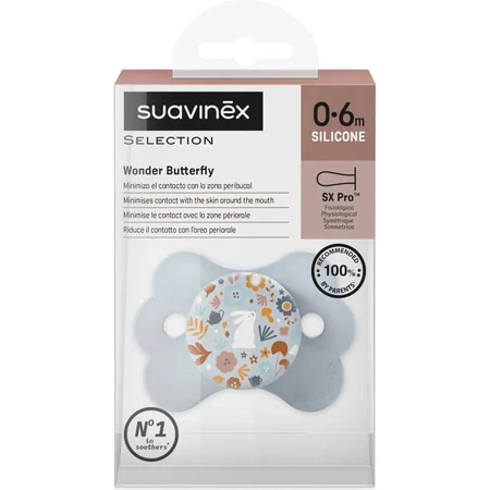 Suavinex Wonderland - SX Pro Silicone Pacifier 0-6m - Light Blue
