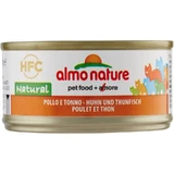 Almo Nature HFC Natural Chicken and Tuna - Wet Food for Adult Cats, 70 g