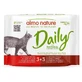 Almo Nature Daily Menu para gatos, paquete surtido de pollo, ternera y pato: alimento completo para gatos adultos, 6 bolsitas de 70 g cada una