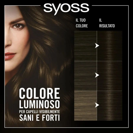 Tinte para el pelo Syoss Oleo Intense - Tinte permanente n.º 3-10, castaño natural