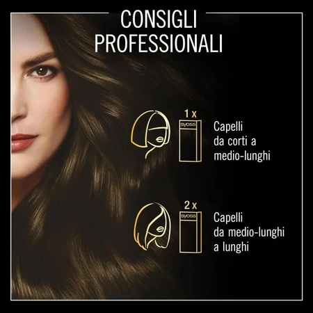 Tinte para el pelo Syoss Oleo Intense - Tinte permanente n.º 3-10, castaño natural