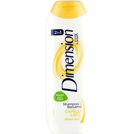 Dimension By Lux : shampooing et après-shampooing 2-en-1 pour cheveux lisses, 250 ml