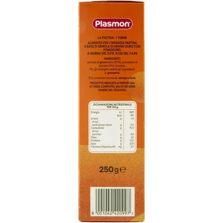Plasmon Fusillini - Pasta de trigo duro, 250 g