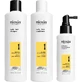Nioxin System 1 Kit – Set für mehr Volumen: 300 ml Shampoo + 300 ml Spülung + 100 ml Kur