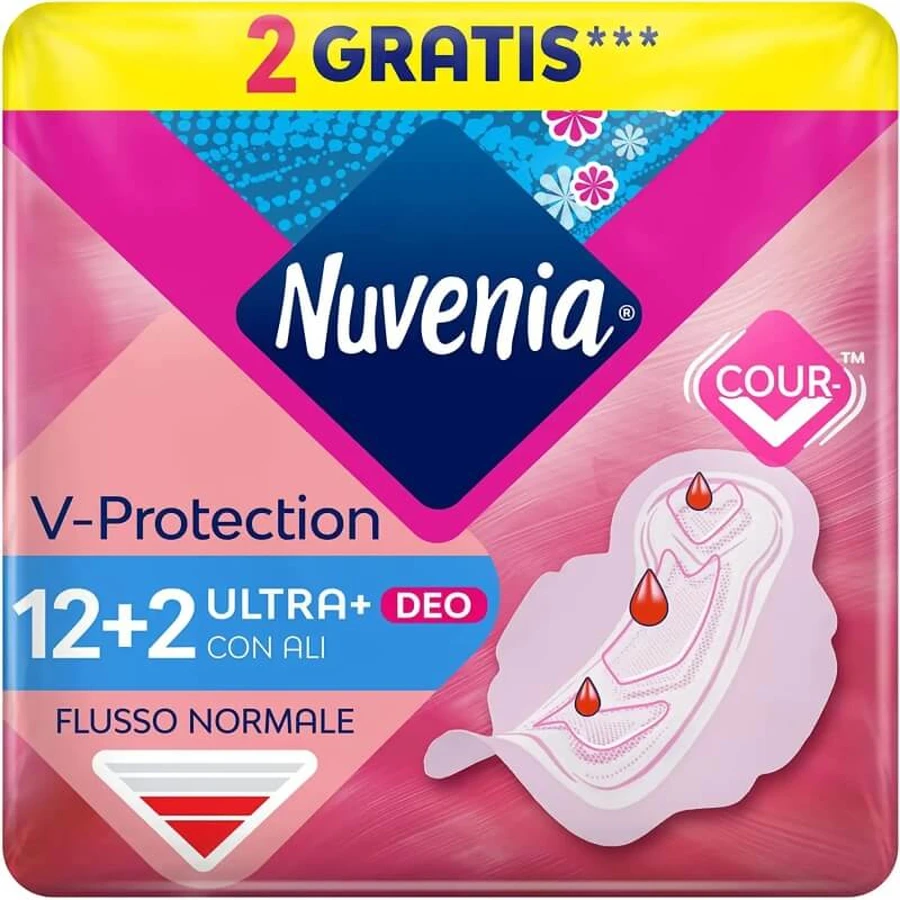 Nuvenia Deo Fresh - 14 ultra-thin pads with wings