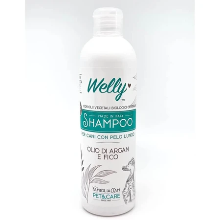 Welly Bio Shampoo - Cleanser for Long-Haired Dogs with Argan and Fig Oil, 250 ml