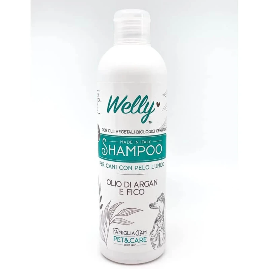Welly Bio Shampoo - Cleanser for Long-Haired Dogs with Argan and Fig Oil, 250 ml