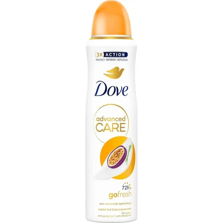 Dove Advanced Care, parfum fruit de la passion et citronnelle - Déodorant en spray 150 ml