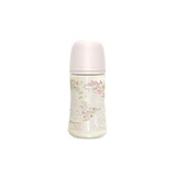 Suavinex Poetry - Baby Bottle with Symmetrical Left-Side "Pro" Teat for Thick Formula, 270 ml, Pink