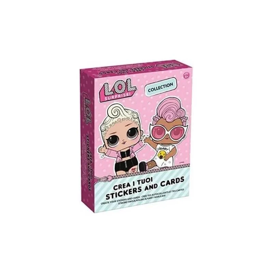Lisciani Lol Surprise - Crea pegatinas y tarjetas