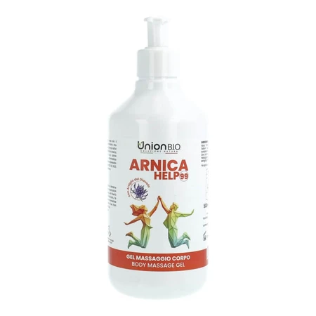 Union Bio Arnica Help99 - Gel corporel rafraîchissant et apaisant à l'arnica et à la griffe du diable, 500 ml
