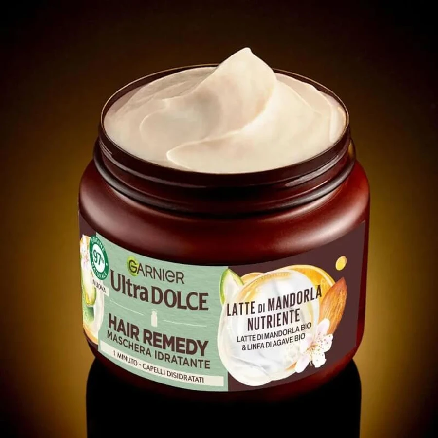 Garnier Ultra Gentle Hair Remedy - Hydraterend masker met amandelmelk 340 ml