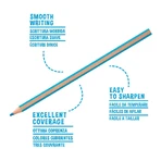 Carioca Supercolor Drawing Set—includes 36 Supercolor pencils, 1 eraser, 1 metal pencil sharpener, and 2 HB graphite pencils