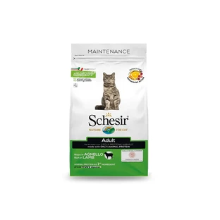 Schesir Adult Maintenance Cordero - Alimento completo para gatos adultos, 400 g