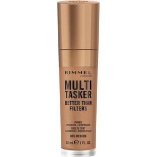 Rimmel Multi-Tasker Better Than Filters 3-in-1 – Grundierung, Glow-Booster &amp; Highlighter Nr. 005 Medium