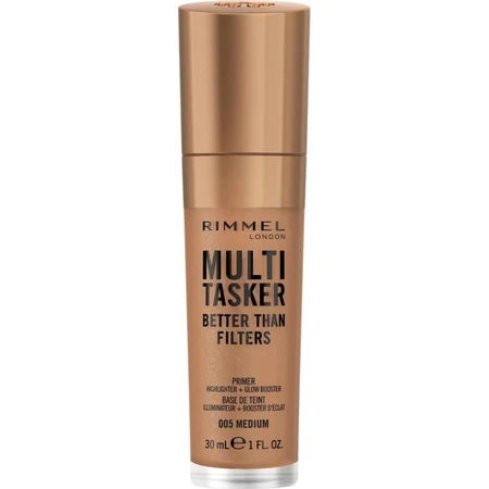 Rimmel Multi-Tasker Better Than Filters 3-in-1 – Grundierung, Glow-Booster &amp; Highlighter Nr. 005 Medium