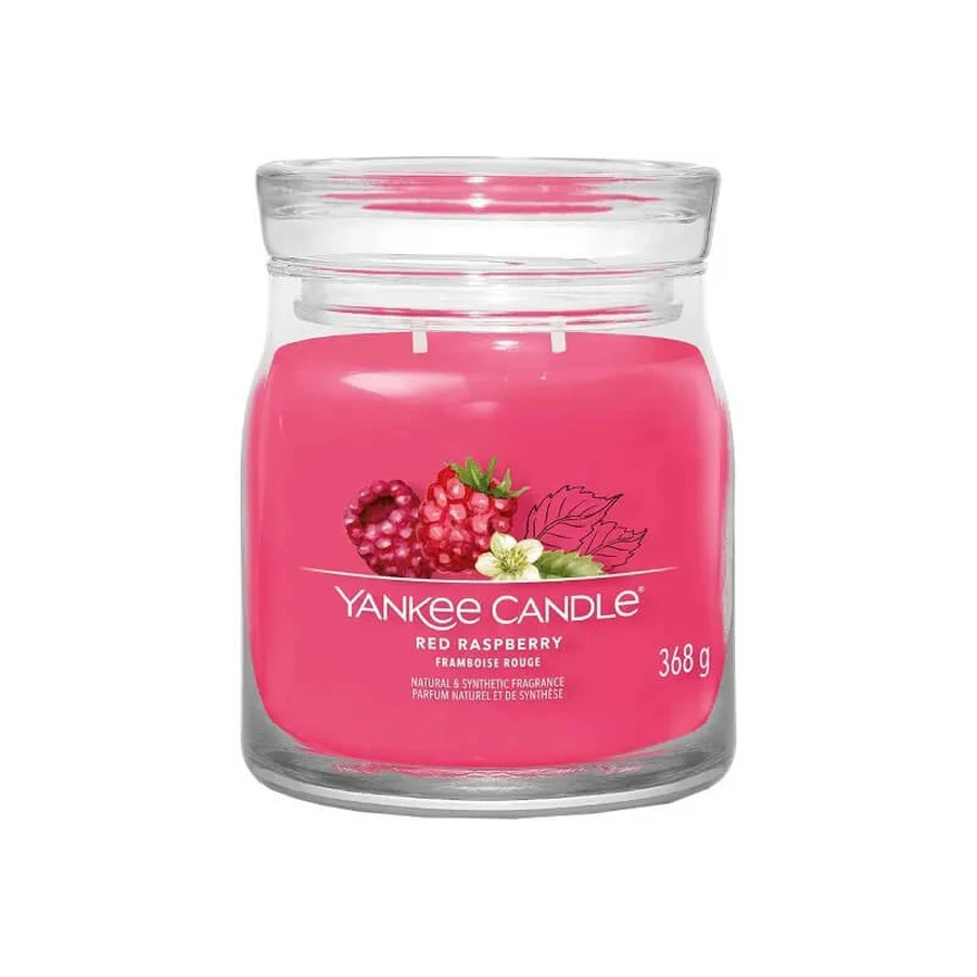 Yankee Candle Red Raspberry - Medium Signature Scented Candle, 368 g