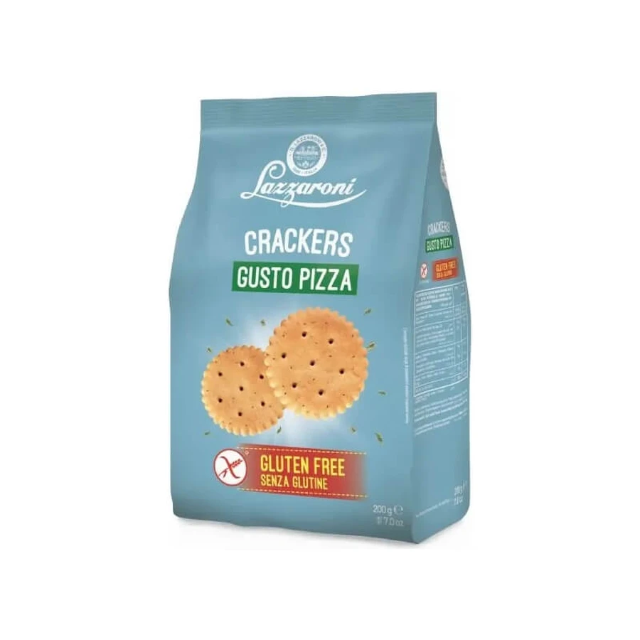 Lazzaroni Gluten-Free Pizza-Flavored Crackers, 200g